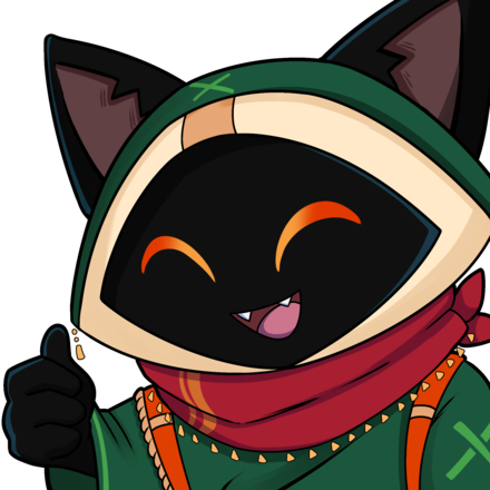 Loop, the OmniGet mascot, waving